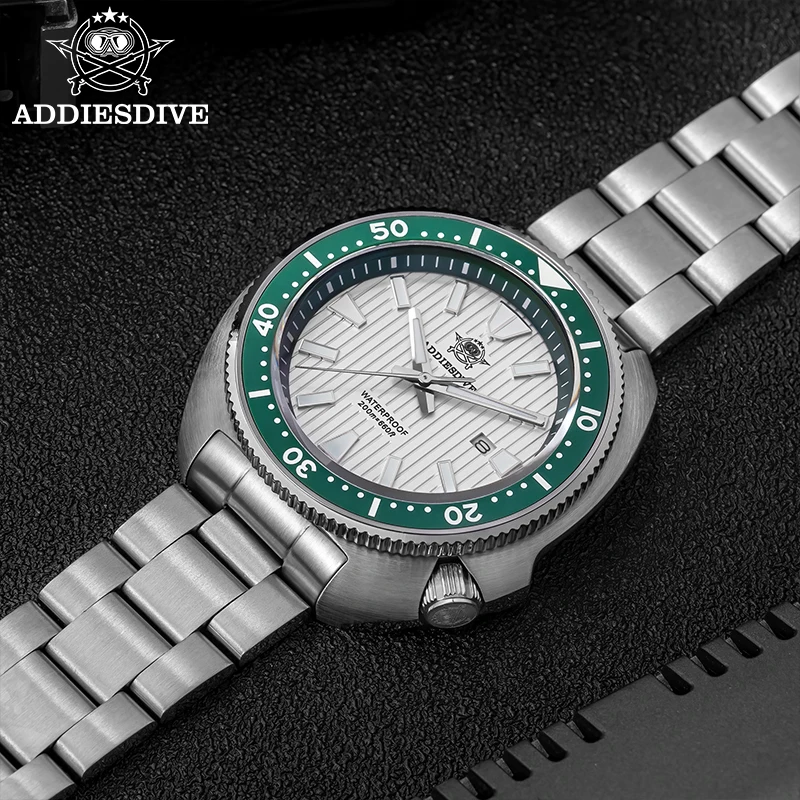ADDIESDIVE Watches For Men Sapphire Glass Miyota 2115 Quartz Watch