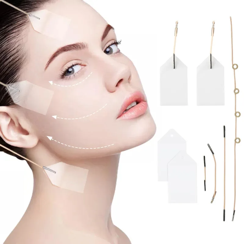 16/20/40 pz/set adesivi per il viso sottili invisibili a forma di V sollevamento rapido del viso Lifting Up Neck Eye doppio mento nastro per trucco antirughe