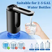 Pompe à bouteille d'eau, distributeur d'eau automatique pour bouteille de 5 gallons, charge de Type C, pompe distributrice d'eau électrique Portable (noir) 3