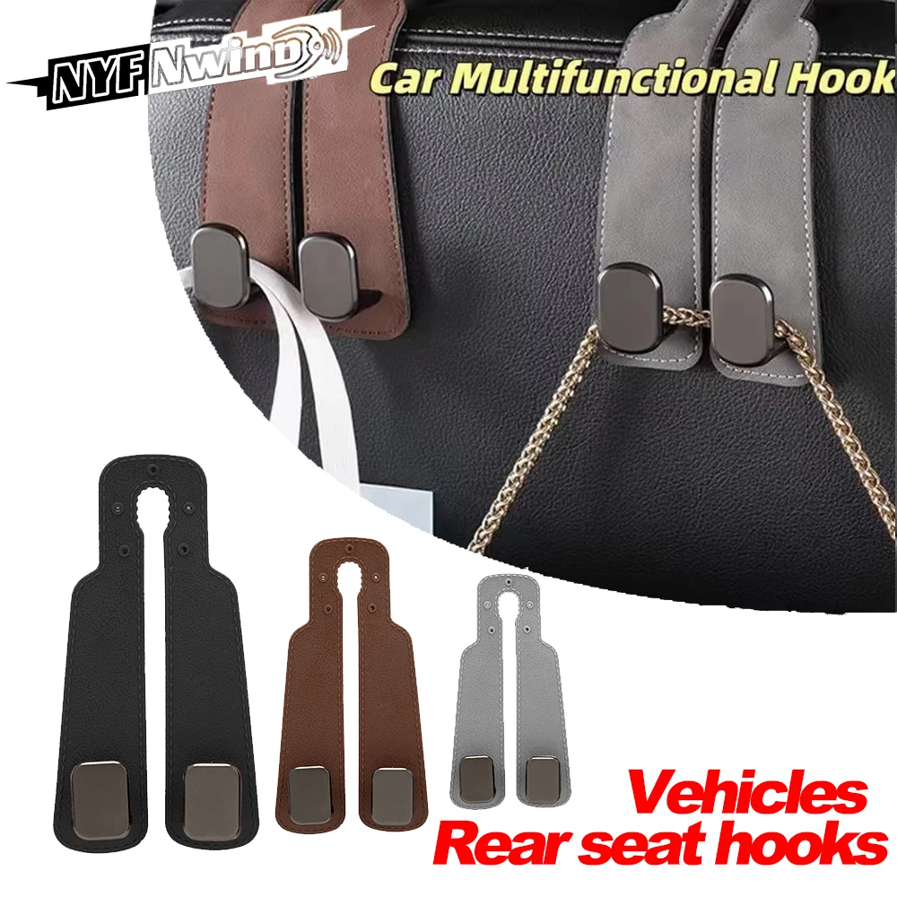 Car Headrest Hook Dual 20KG Load-Bearing