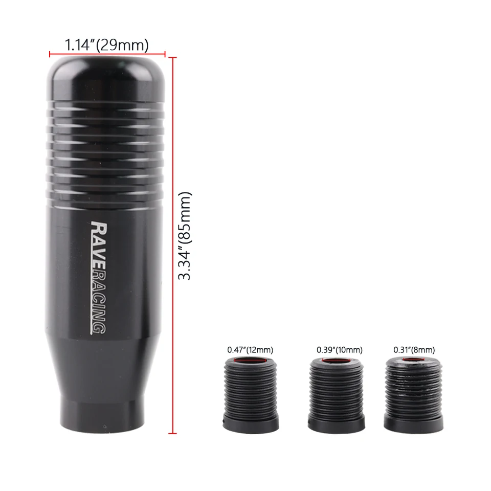 Manopola Cambio Auto In Alluminio - Diametro 8.5cm | 3 Adattatori Inclusi | Per Cambio Manuale | Colore Titanio - Foto 8