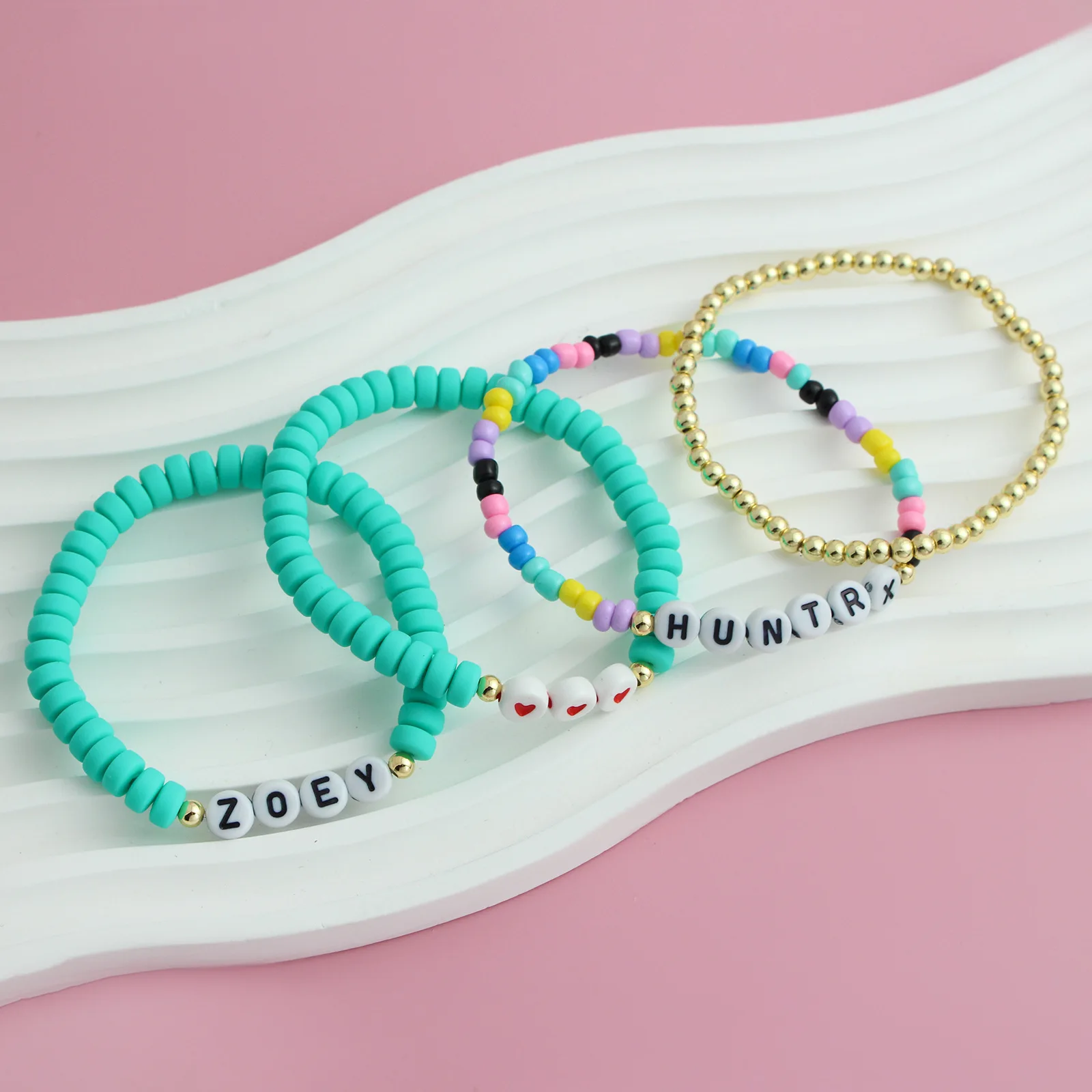 Kpop Demon Hunter Character Bracelets – Rumi, Zoey, Mira, Huntrix
