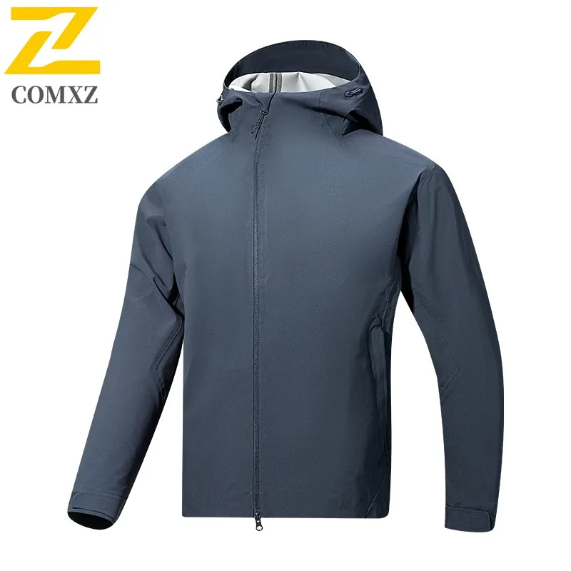 EiAO Jacket Men's Hardshell  Waterproof Windproof Breathable Outdoor Coat for Mountaineering Camping Fishing Active Lifestyle