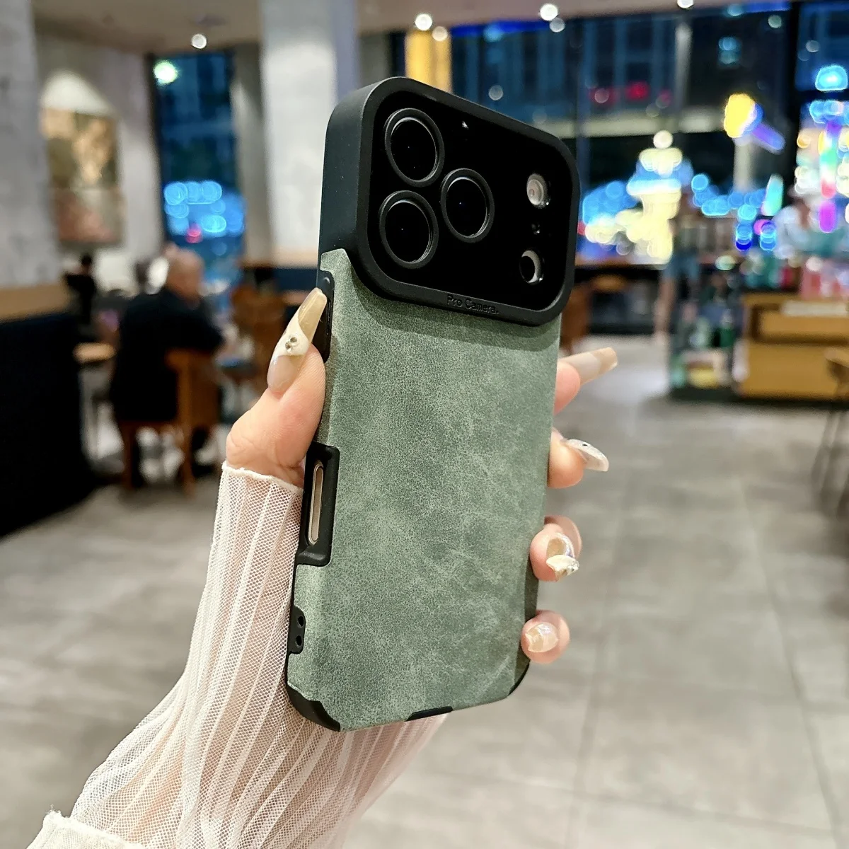 Luxury Suede Matte Leather Phone Case - Shockproof Sheepskin Cover