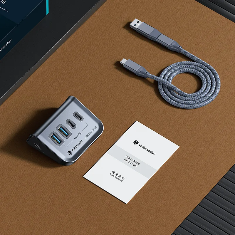 Yottamaster-USB Cハブ,タイプcから10gbps,アダプター3.1,マルチ