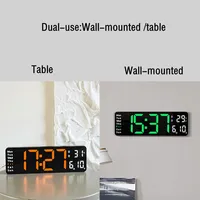 Large Digital Wall Clock Remote Control 2