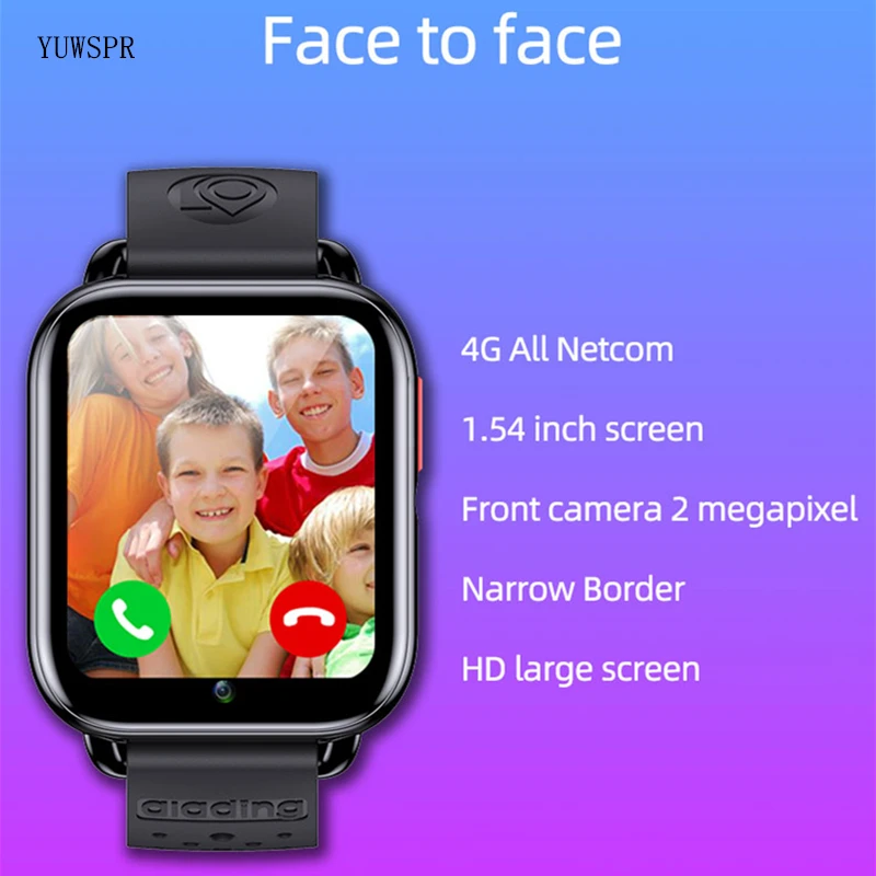 Relógio Inteligente Infantil com Gps Wifi Suporte Bluetooth Temperatura Corporal Rastreamento de fc e bp Relógio 4g Sim em Hebraico t7 Whatsapp - Image 2