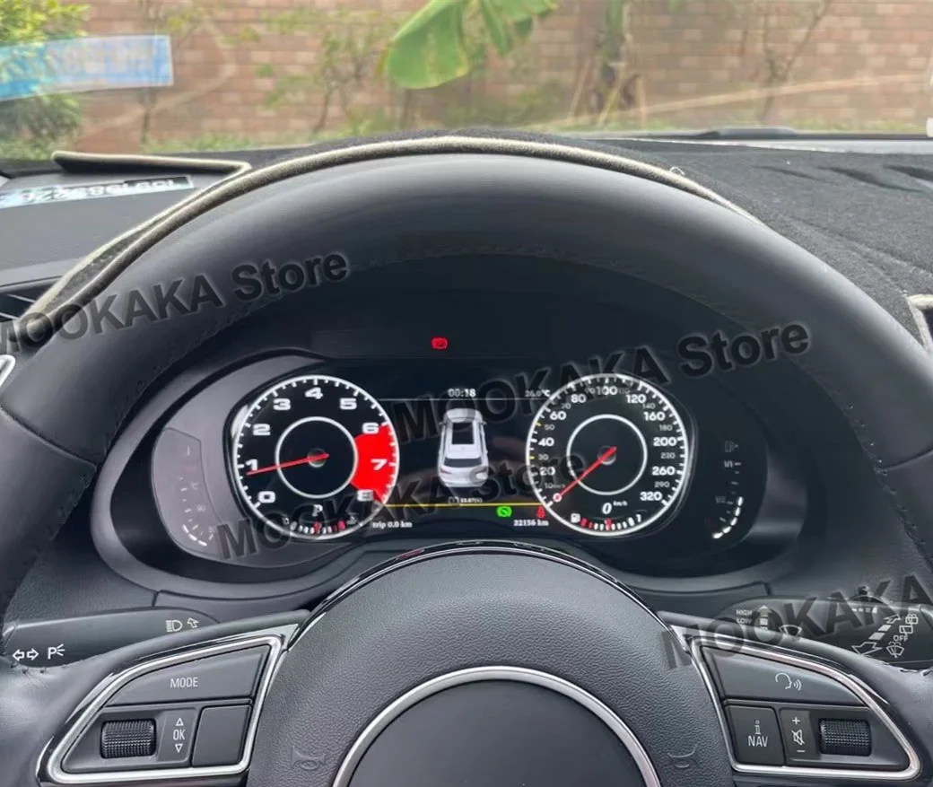 

For Audi Q5 2010-2018 Digital Cluster LCD Dashboard GPS Navi Android HD Screen Virtual Instrument