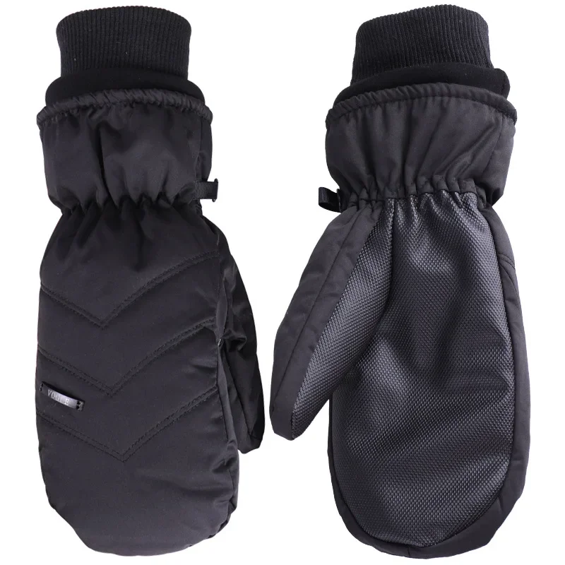 1 Pair Non-slip Ski Men Women Universal Outdoor Cycling Hiking Mitten Winter Warm Waterproof Thicken Fleece Gloves_voghion.com