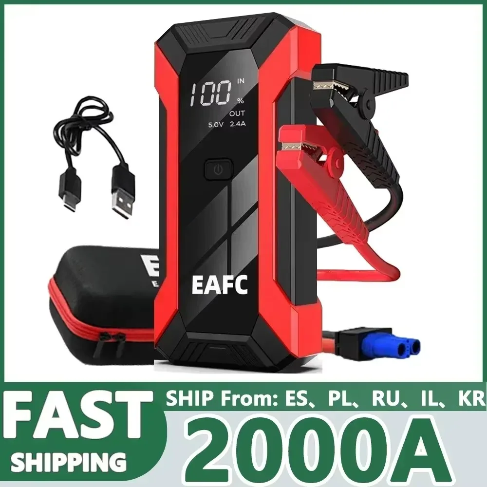 Car Jump Starter 600/1200/2000A Portable Car Jump Starter Power Bank Car Booster Charger 12V Starting Device Petrol Diesel Booster