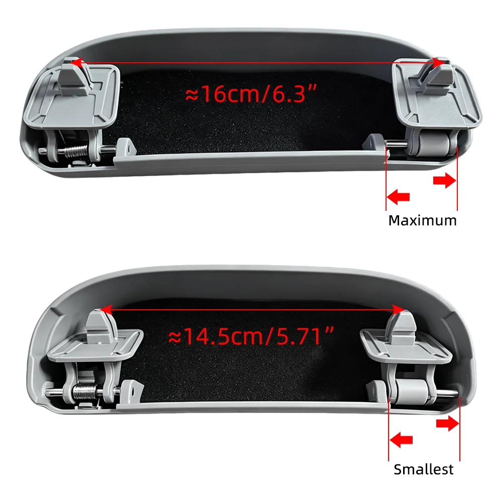 Premium Car Sunglasses Storage Case - Elegant Overhead Glasses Holder, Interior Accessory