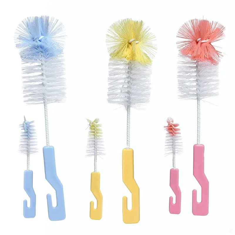 Anpei Baby Nylon Pacifier Newborn Rotating Washing Bottle Cleaning Brush Two Piece Set cleaning brush bottle cleaning brush bottle brush cleaning brush set