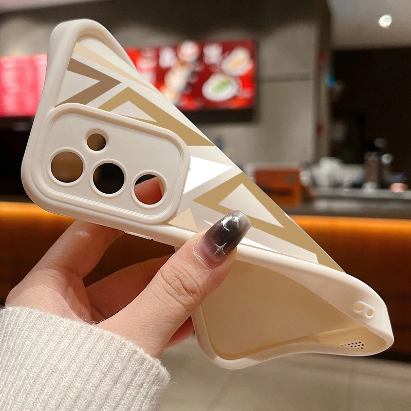 Splicing Geometric Design Phone Case
