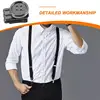 6pcs No Sew Metal Button Clip Braces Bachelor Buttons Buttons For Pants Suspenders Hats Fixing Kit 4