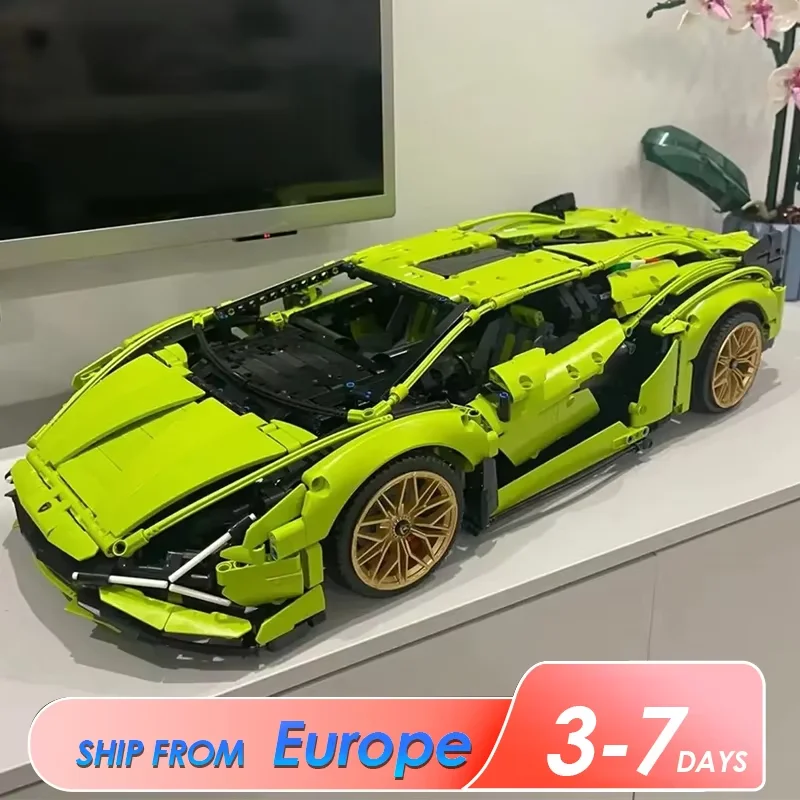 Dieses 600-teilige grüne Sportwagen-Bausteinset fördert logisches Denken und eignet sich perfekt als Geschenk zu Halloween und Geburtstagen.