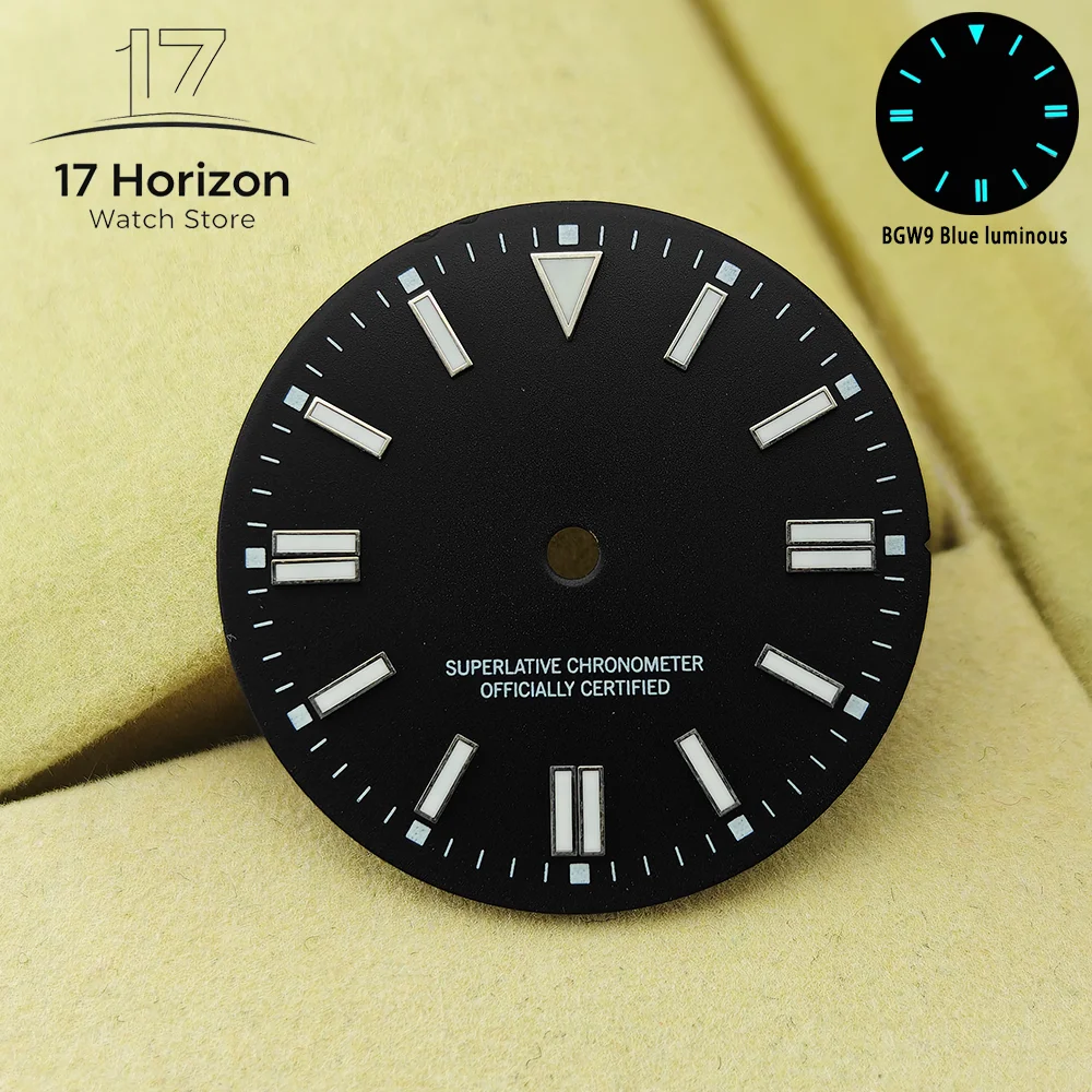 Luminous Multicolor Blue-Green Watch Dial - Men's Accessory