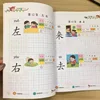 2 books Preschool Children Aged 3-6 Practice Copybook Early Education Book Children Pencil Chinese Tracing Red 300-Character 5