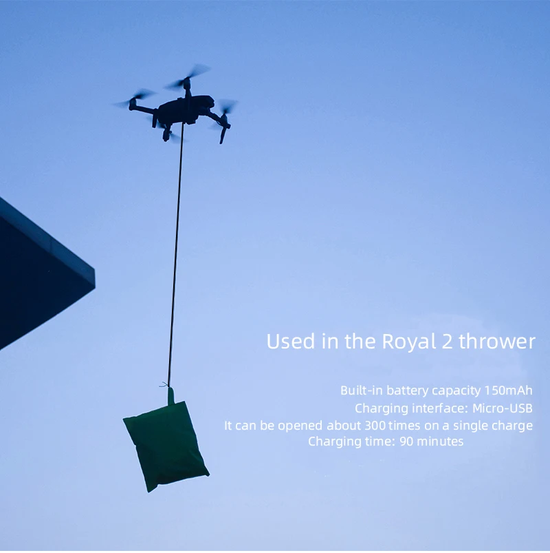 BRDRC Wurfsystem für DJI Mavic 2 Pro/DJI Mavic 2 Zoom Angelköder Ehering Geschenk liefern Life Rescue Thrower Zubehör – Detail 6