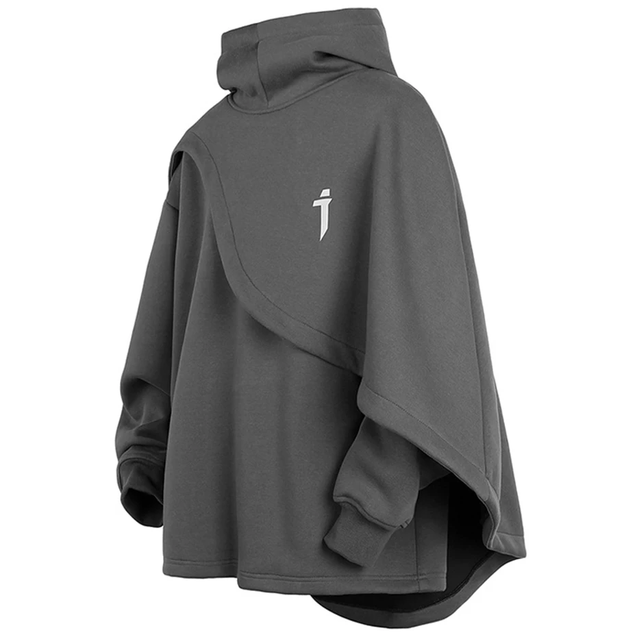 Fashion Cloak Hoodies Men Techwear Streetwear Hoodie