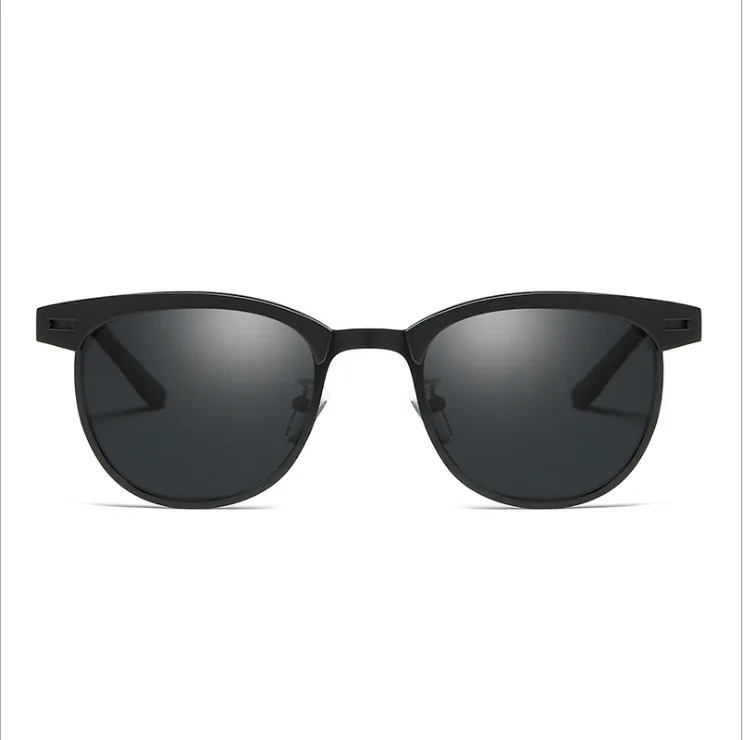 Polarizing Sunglasses Men Small Round Frame Retro Flow Sun Protection UV Glasses Sports Outdoor Travel Eyewear T248