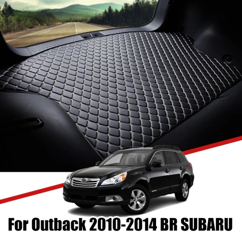

Custom Car Trunk Leather Mats For Subaru Outback BR 2010 2011 2012 2013 2014 Waterproof Non-Slip Liner Tray Cargo Accessories