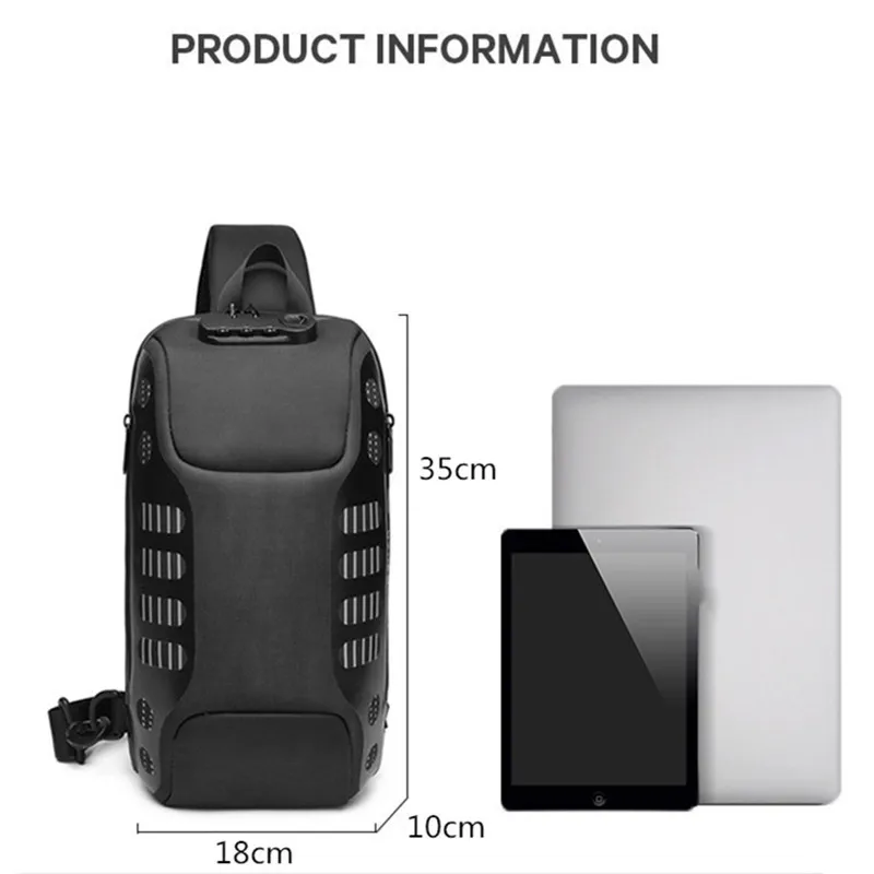 Waterproof Crossbody Bag for Men Short Trip