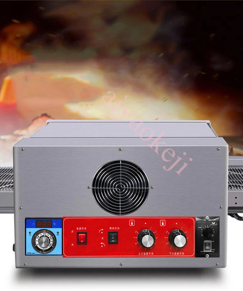 Description Picture 6 of item220V  Electric Conveyor Pizza Oven Bread Pizza Baking Machine Chain Pizza Oven Pizza Maker Stove