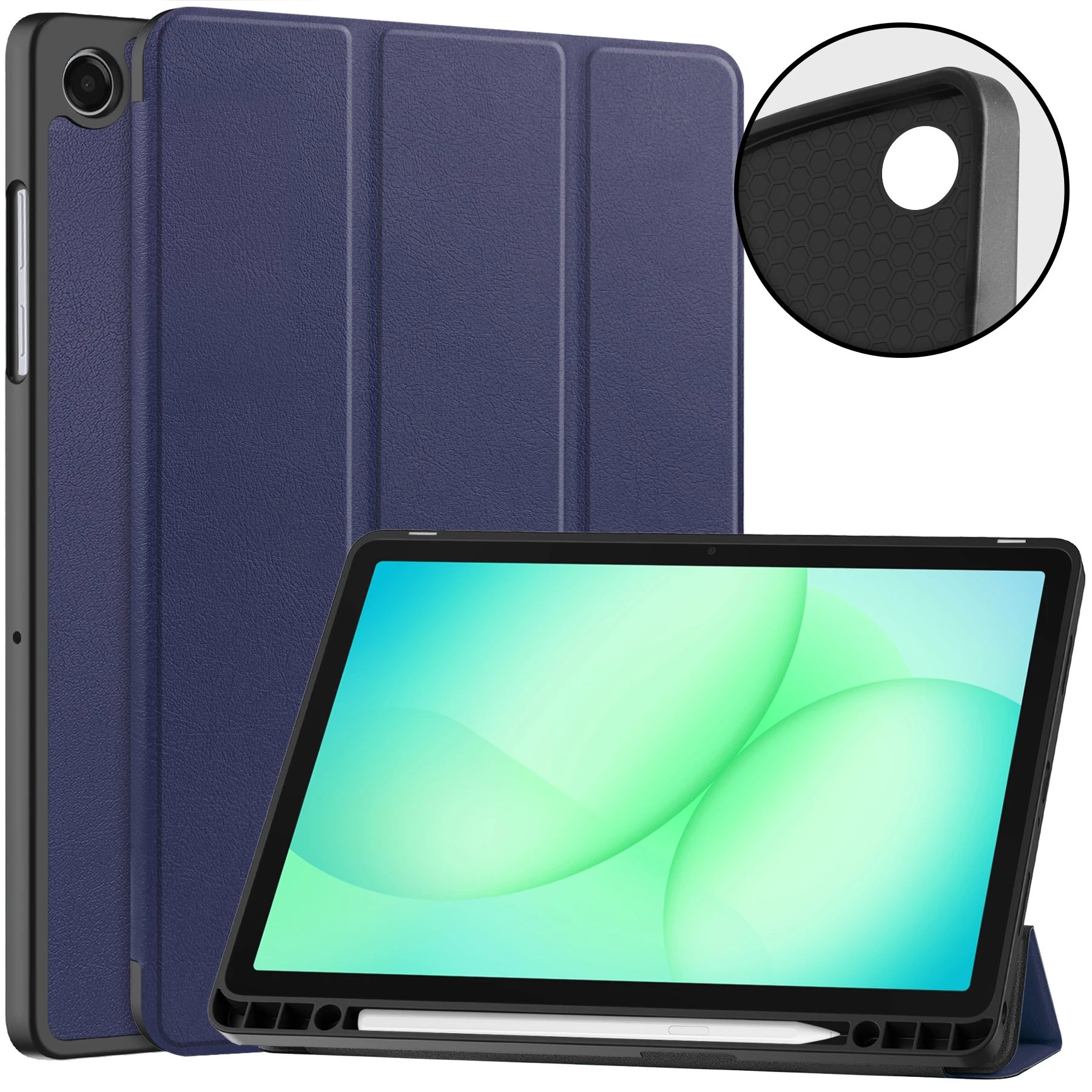 Premium Leather Magnetic Case with Pen Slot