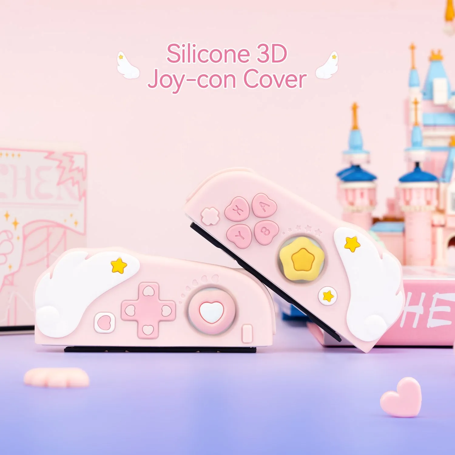 Switch Joy Con Pink Silicone Switch Case NEON Joy-Con Silicon