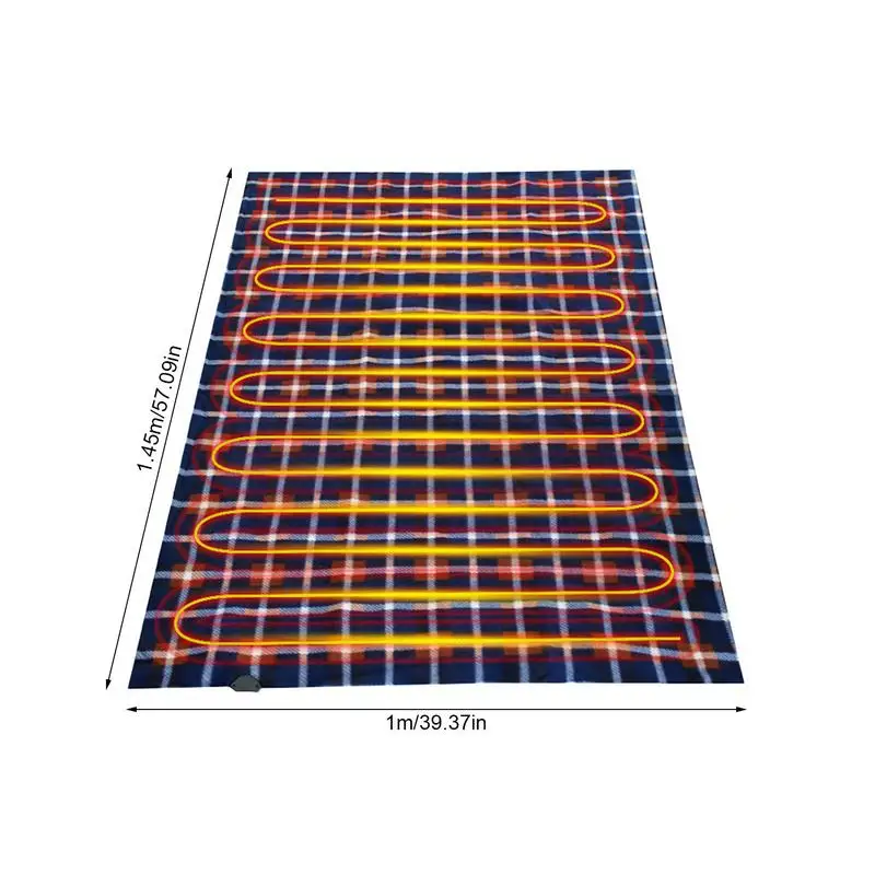 Car Mounted Electric Blanket Sleeper Electric Mat for Large Truck Waterproof Heating Pad Car Heated Seat Cushion heating pad