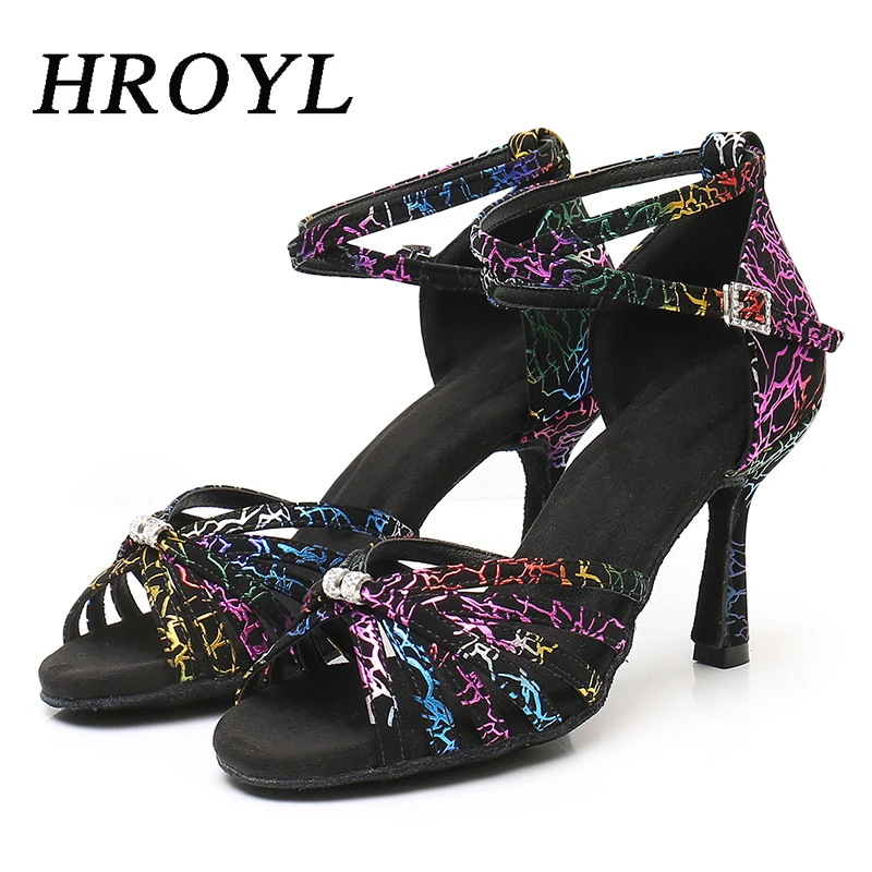 Rosefinch Dames Latin Dansschoenen Salsa Tango Chacha Ballroom Praktijk Dansschoenen voor Meisjes Kinderen, Bruin, 37.5 EU