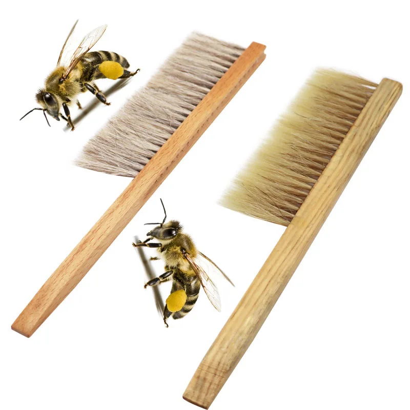 

Beekeeping Tools Wood Honey Brush Wasp Bee Sweep Two Rows Of Horse Tail Hair New Bee Brush Beekeeping Beekeeper Equipment
