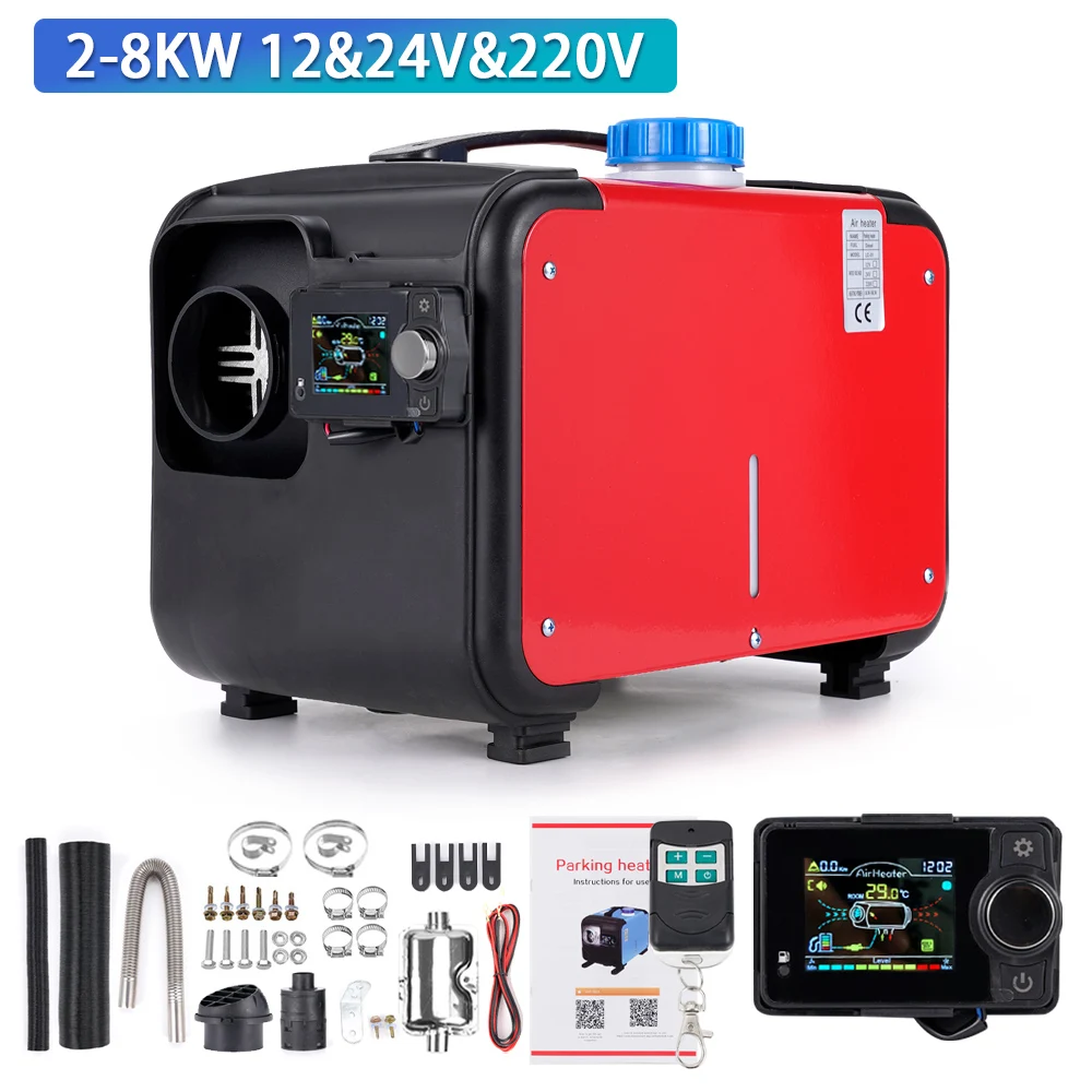 2-8KW-12V-24V-220V-Bluetooth-Portable-All-In-One-Diesel-Air-Heater ...