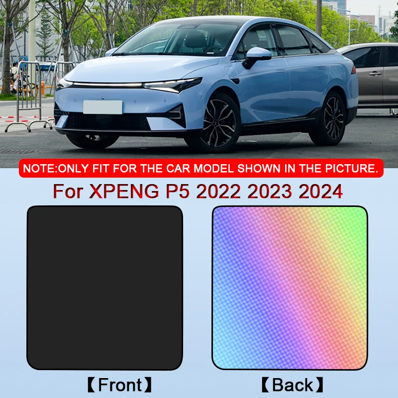 

For XPENG P5 2022 2023 2024 Colorful Ice Crystal Car Roof Sunshade Car Clip-on Sunroof Skylight Blind Shading Cover Accessory