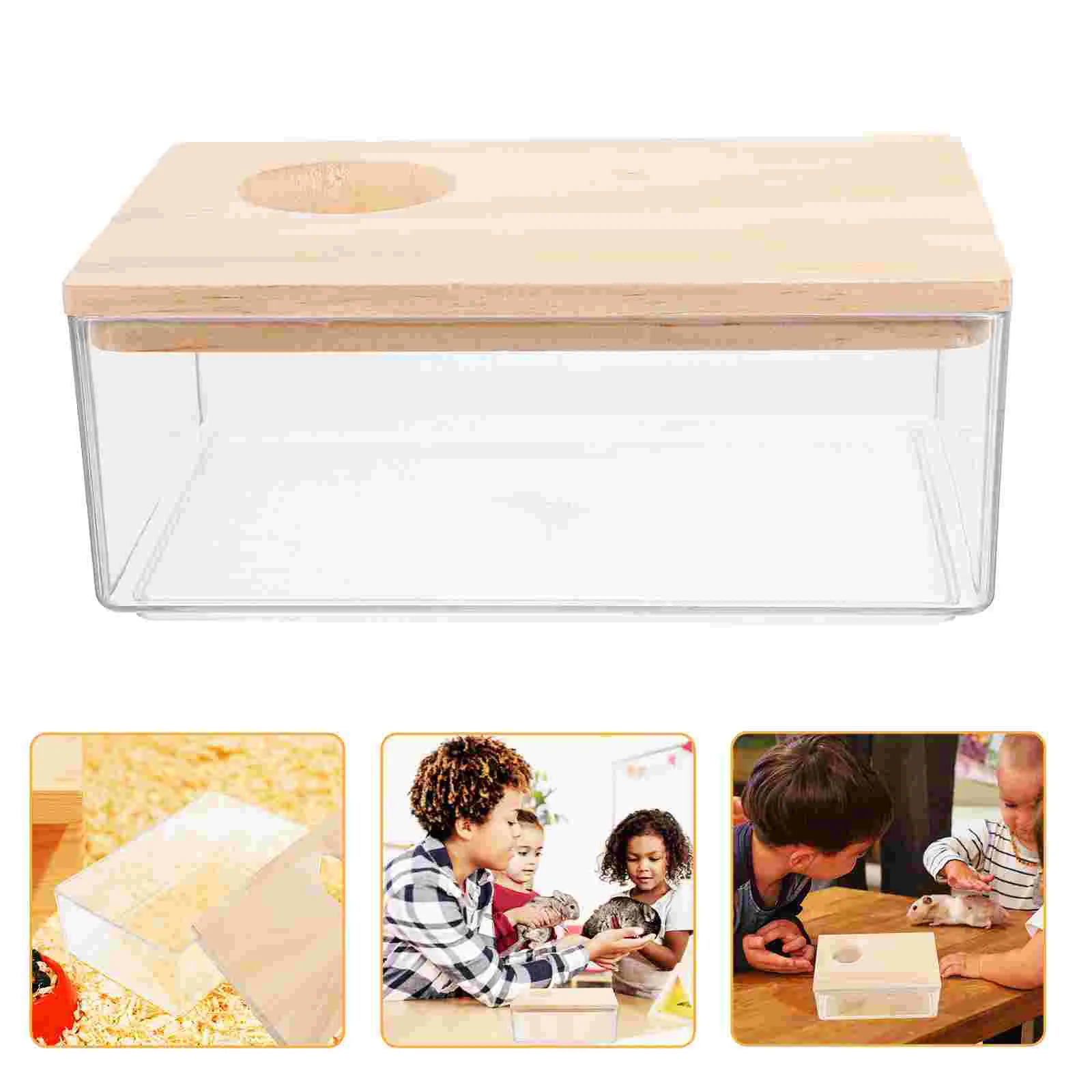 

Sand Bath Box Small Pets Shower Room Clear Hamster Toilet Sand Bath Room Hamster Toilet Urinal Acrylic Bath Sand Basin supplies