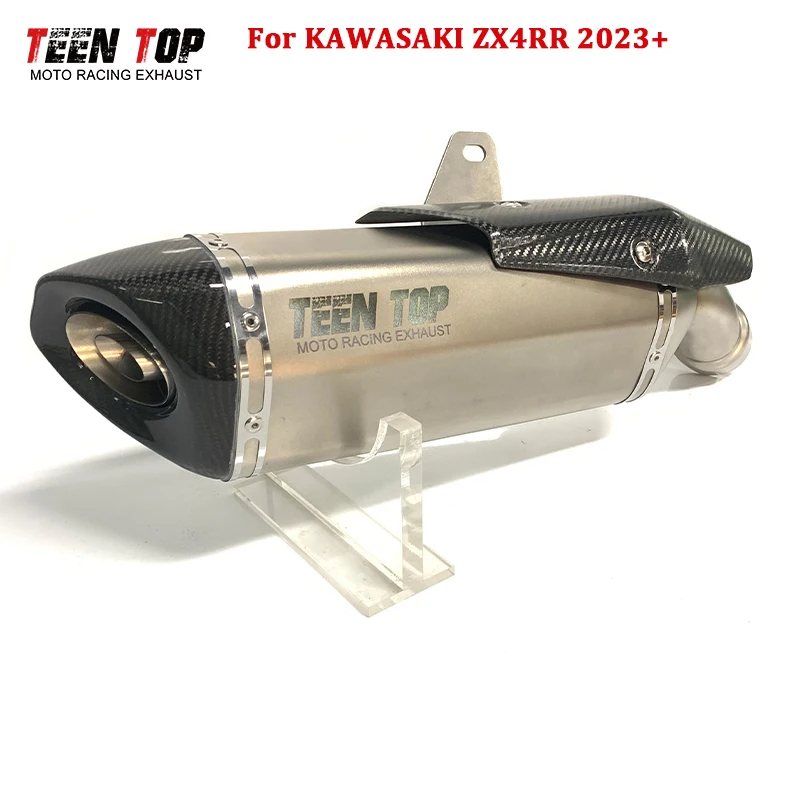 Slip-on Exhaust For Kawasaki ZX4RR ZX-4RR Exhaust Silencieux 52mm