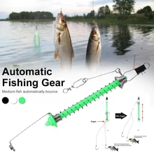 

Automatic Fishing Hook Stainless Steel Durable Spring Ejection Hook Bait Catch Device Fishing Tools Tackle Accessories