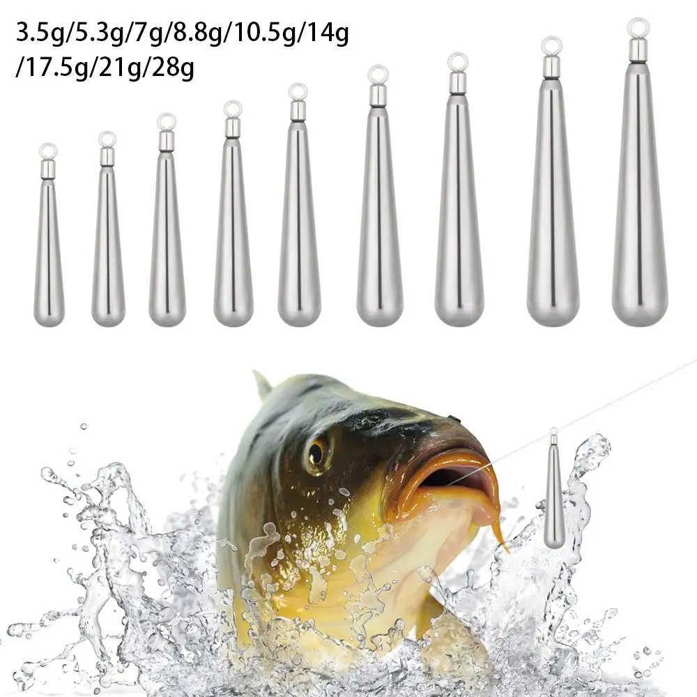 Fishing Tungsten Sinker 3.5g-28g Weight Quick Release Casting Line Sinkers Hook Connector Tackle Accessories |