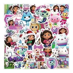 Cartoon DIY Party Decoration Stickers - Fun Birthday Supplies - 50pcs (Gabby Dollhouse)