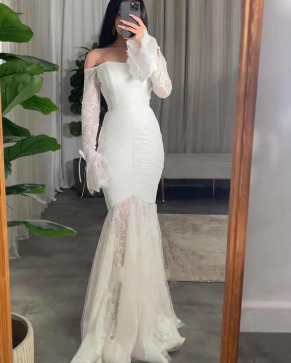 Tulle Ribbons Quinceanera Trumpet Boat Neck Bespoke Occasion Gown Long Dresses mariage champetre free shipping 2021 bandage maxi long white crystal cute tulle civil war formal bespoke wedding dresses