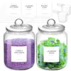 2PCS 2L Laundry Soap Container Transparent Durable Kitchen Organization Kitchen Organizer Glass Jar With Lid 4