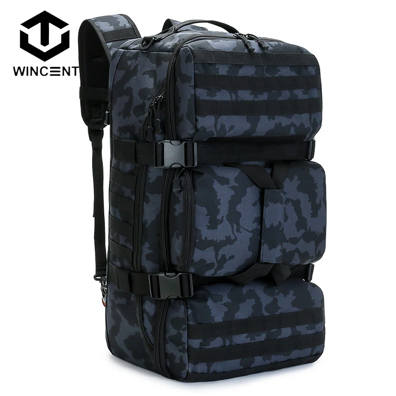 

WINCENT 65L Tactical Military Outdoor Shoulders Package Waterproof Nylon Backpack Trekking Climbing High Capacity Travelling Bag