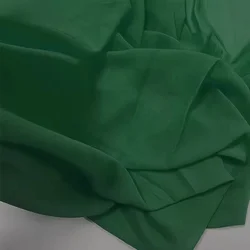 Elegant Green Chiffon Georgette Fabric for DIY Fashion & Decorations (Dark Green)