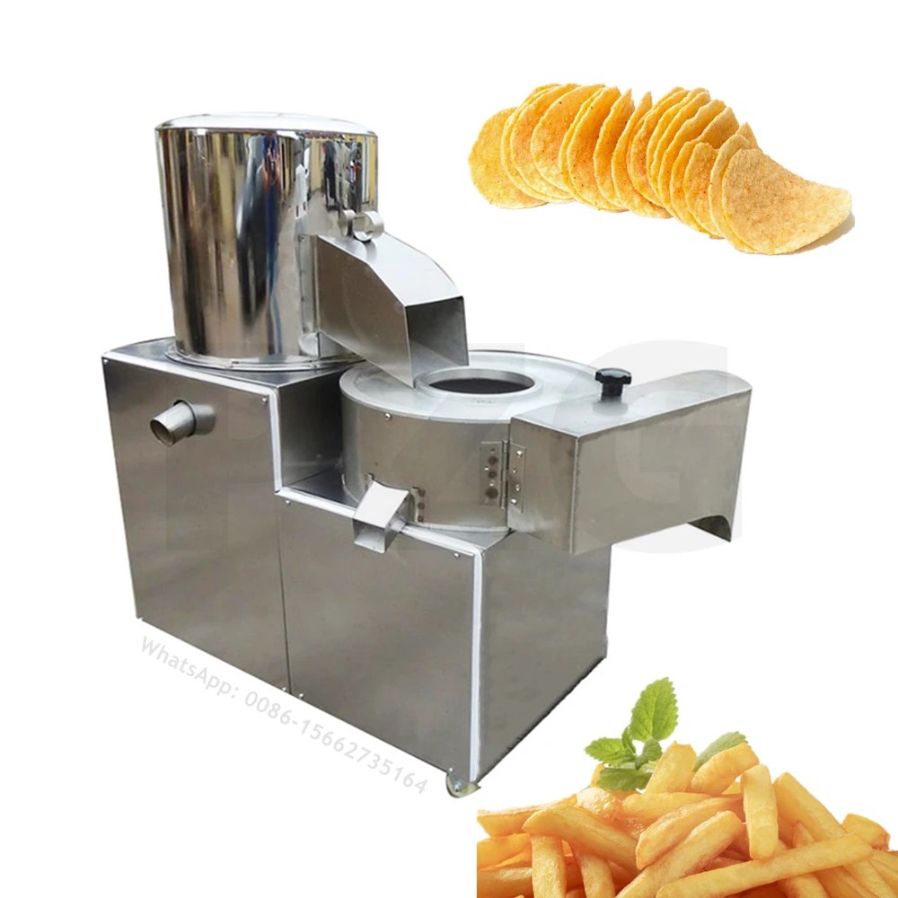 

Potato Washer Peeler Shredder Cutter French Fries Cutting Machine Potato Chips Cleaning Washing Peeling Slicing Making Machine