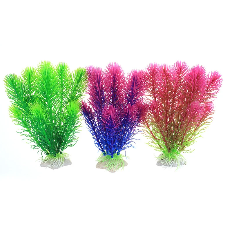 Aquarium Decorations Grass Artificial Underwater Plants Plastic Water Weeds Ornament Fish Tank Accessories Decoration