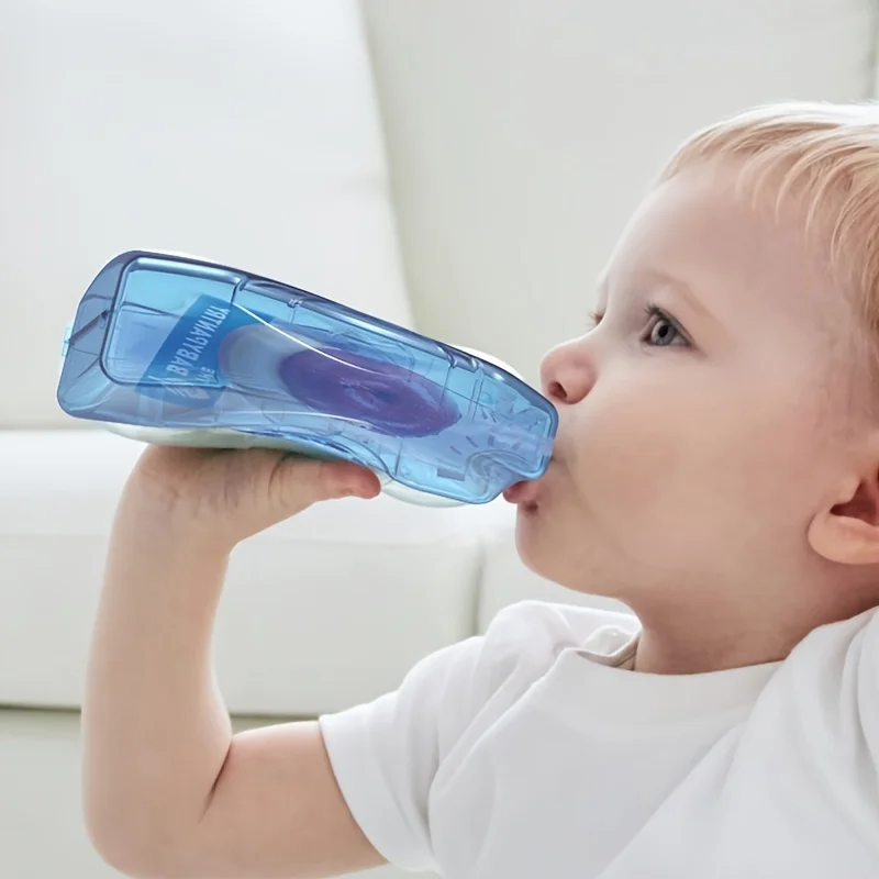 Squeeze Proof Flipping Holder for Baby Food Pouches & Juice Boxes, Prevent Messes & Support Self-Feeding, for Toddlers