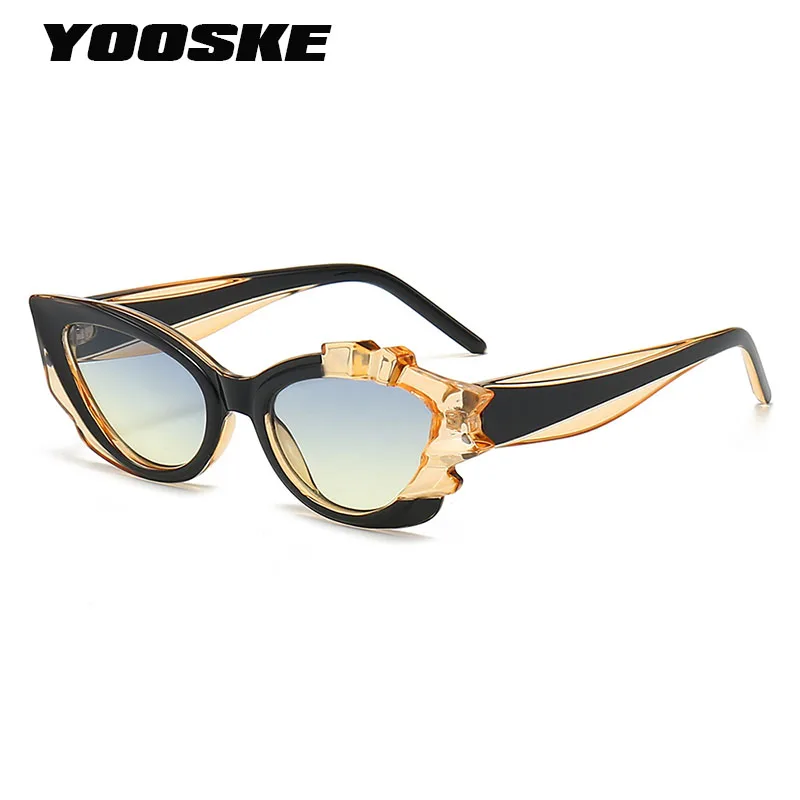 

New Fashion Flower Frame Sunglasses Women Cat Eye Future Sense Sunglass Outdoor Sunshade UV400 Luxury Brand Sun Glasses