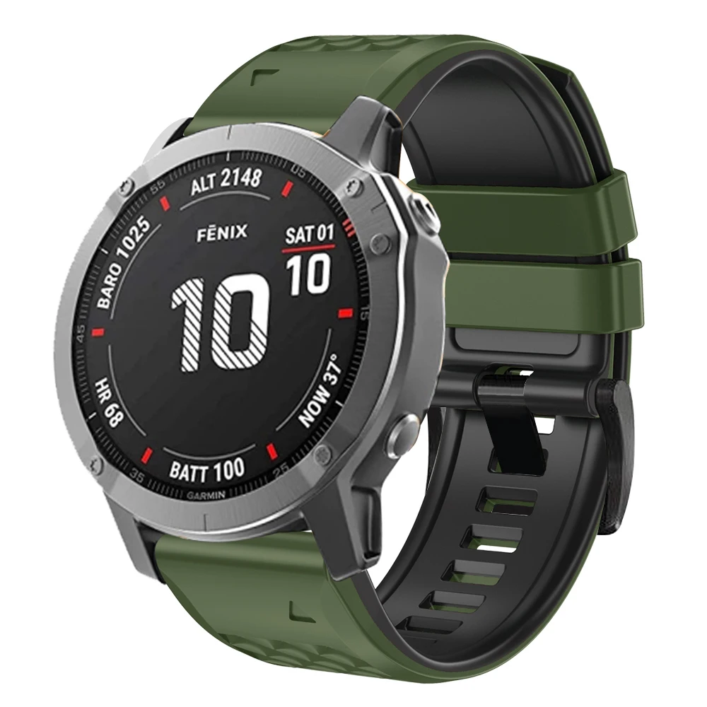 Versatile Silicone QuickFit Watchband, 22-26mm, Universal Fit
