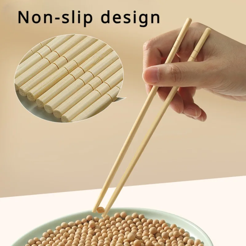 100/200/300 Pairs Disposable Bamboo Chopsticks Food Grade Individually Packed Tableware Restaurant Natural Bamboo Chopsticks