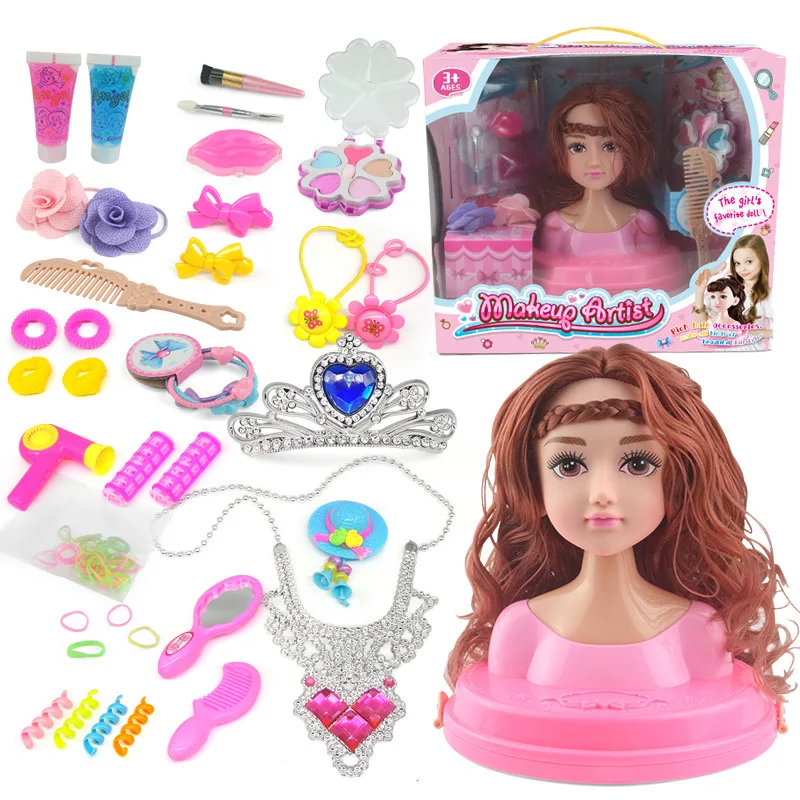 Boneca Brincar - Boneca cabelo cosmética com secador cabelo - Boneca  Maquiagem Crianças Maquiagem Brinquedo Fino Acessórios Boneca Modeladora  Boneca Escova Maquiagem Pasukit : : Brinquedos e Jogos